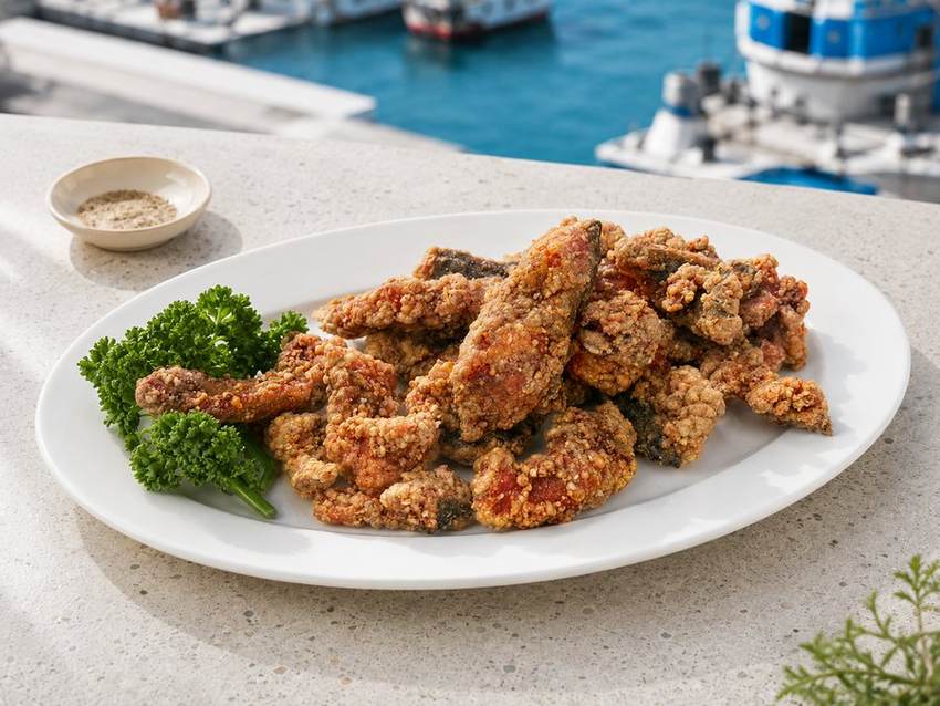 酥炸紅糟鰻