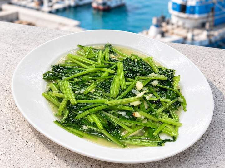 炒蒜香菠菜